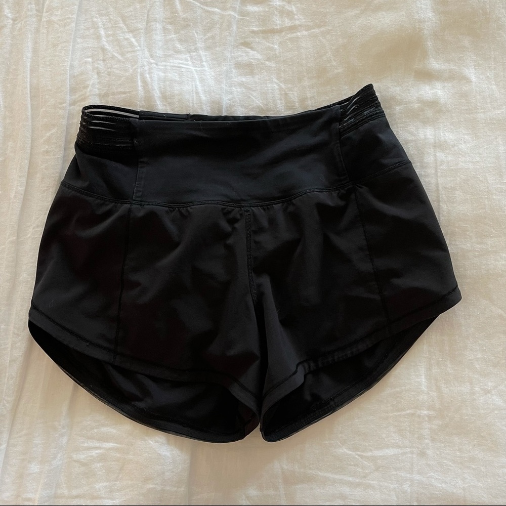LULULEMON high rise running shorts